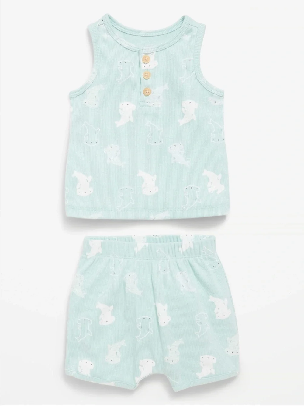 18M-24M NWT Old Navy Henley Tank Top and Shorts Set